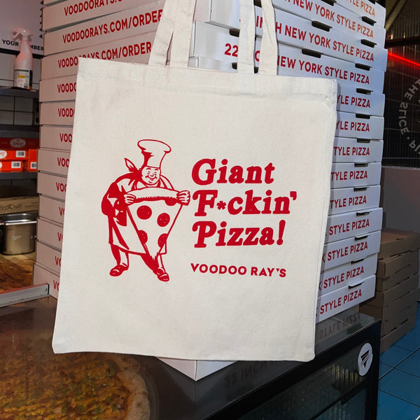 Giant F*ckin' Pizza Canvas Tote